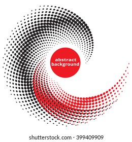 abstract, background, halftone effect red and black points