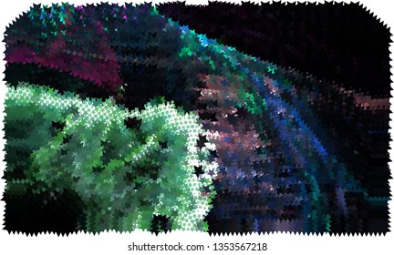 Abstract background with halftone effect with stars pattern.