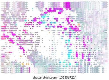 Abstract background with halftone effect with stars pattern.
