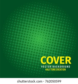 Abstract background Halftone Green