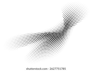 Abstract background halftone pattern, vector illustration and flat design.