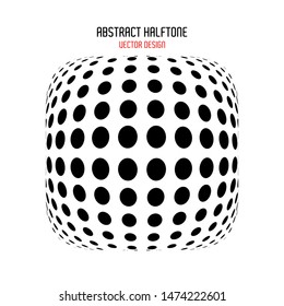 Abstract background, halftone, vector illustration and design.