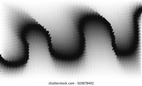 abstract background, halftone wave line