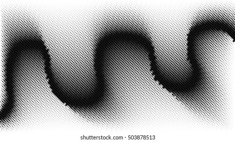 abstract background, halftone wave line