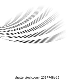 abstract  background with  halftone wavy object