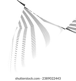 abstract  background with  halftone wavy object