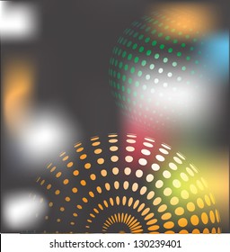 abstract background with halftones- vector illustration