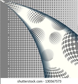 Abstract background with halftones. vector illustration.