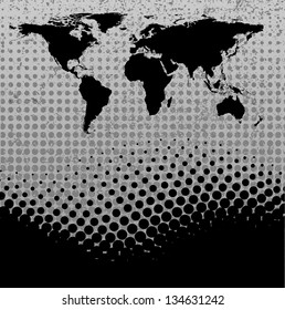 Abstract background with halftones. vector illustration.