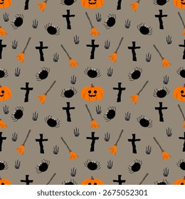 Abstrakter Hintergrund Halloween Konzept nahtloses Muster