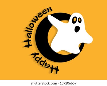 Abstract background for Halloween with ghost