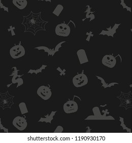 Abstract background Halloween horror seamless pattern