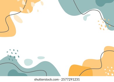 Abstract background Hand drawing various shapes and doodle objects EPS.10