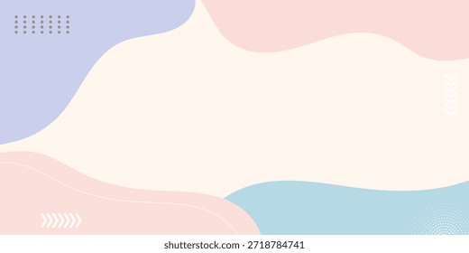 Antecedentes Abstractas. Dibujo a mano de varias Formas y elemento de memphis. Moderna Ilustración vectorial contemporánea. Cada fondo está aislado. Color pastel