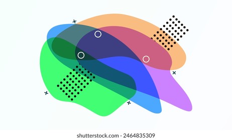 ABSTRACT BACKGROUND WITH HAND DRAWN BLOB SHAPES PASTEL FLAT COLOR VECTOR DESIGN TEMPLATE FOR WALLPAPER, COVER DESIGN, HOMEPAGE DESIGN, GRRETING CARD