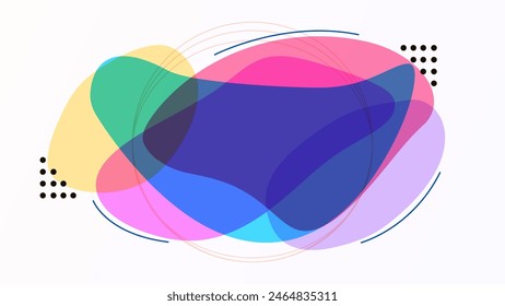 ABSTRACT BACKGROUND WITH HAND DRAWN BLOB SHAPES PASTEL FLAT COLOR VECTOR DESIGN TEMPLATE FOR WALLPAPER, COVER DESIGN, HOMEPAGE DESIGN, GRRETING CARD