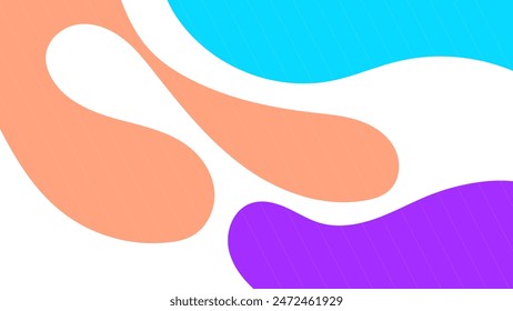 ABSTRACT BACKGROUND WITH HAND DRAWN BLOB SHAPES PASTEL FLAT COLOR VECTOR DESIGN TEMPLATE FOR WALLPAPER, COVER DESIGN, HOMEPAGE DESIGN, GRRETING CARD
