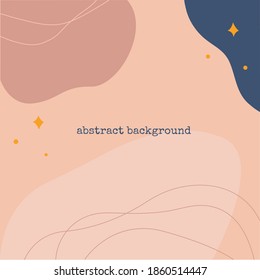 Antecedentes abstractos. Doodle dibujado a mano de varias formas, líneas, puntos, gotas, curvas. Ilustraciones contemporáneas de moda de Vector. Patrón, fondo de escritorio
