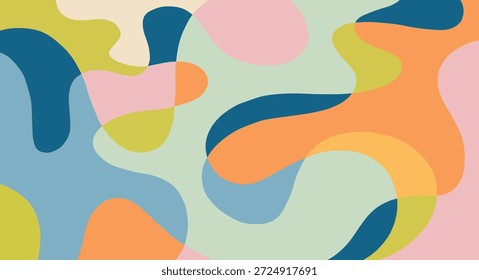 Plano de fundo abstrato com desenho à mão doodle linhas arte, desenho de arte de linha com forma abstrata, vetor de fundo de cor abstrata para design, padrão abstrato colorido em um plano de fundo,