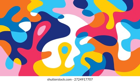 Plano de fundo abstrato com desenho à mão doodle linhas arte, desenho de arte de linha com forma abstrata, vetor de fundo de cor abstrata para design, padrão abstrato colorido em um plano de fundo,