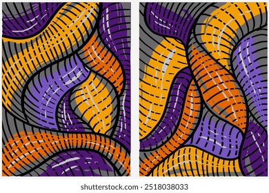 Abstract Background Hand drawn Halloween Color