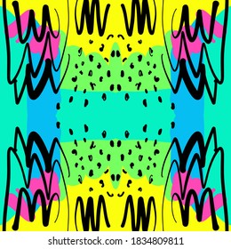 Abstract background . Hand drawn illustration. Modern design pattern.