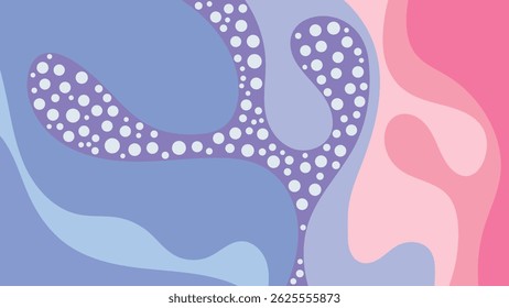 ABSTRACT BACKGROUND HAND DRAWN ORGANIC SHAPES. PASTEL COLOR FLAT DESIGN VECTOR TEMPLATE FOR WALLPAPER, COVER DESIGN