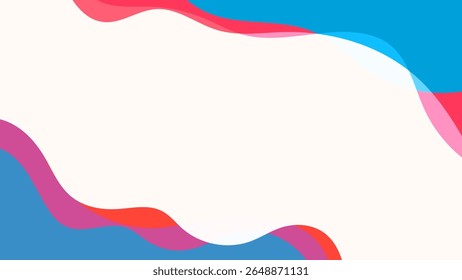 ABSTRACT BACKGROUND WITH HAND DRAWN ORGANIC SHAPES COLORFUL FLAT DESIGN VECTOR TEMPLATE FOR WALLPAPER, COVER DESIGN