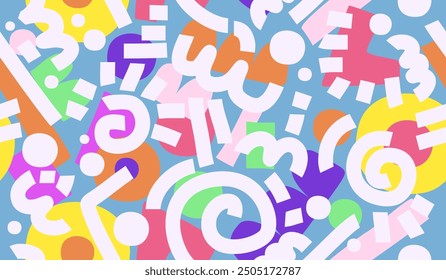 Abstract background with hand drawn pattern design