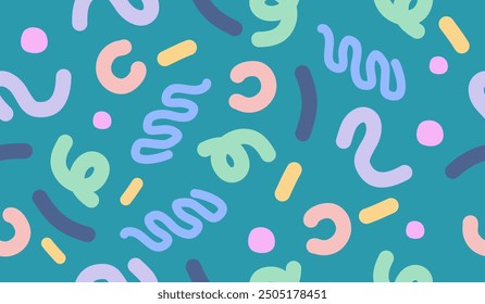 Abstract background with hand drawn pattern design