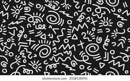 Abstract background with hand drawn pattern design