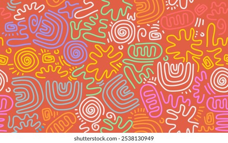 Fundo abstrato com desenho à mão desenho padrão