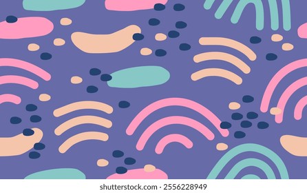 Abstract background with hand drawn pattern design