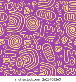 Abstract background with hand drawn pattern design