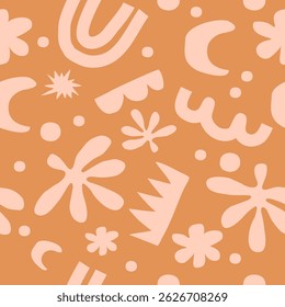 Abstract background with hand drawn pattern design