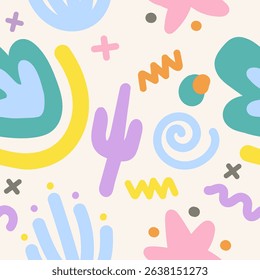 Abstract background with hand drawn pattern design