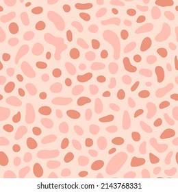 Abstract background with hand drawn shapes in nature brown colors. Vector illustration with spots.