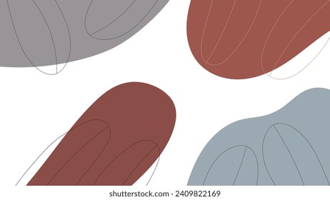 ANTECEDENTES ABSTRACTOS CON FORMAS DE DIBUJO MANO Y LÍNEAS PLANA PLANA DE DISEÑO DE VECTOR DE COLOR PASTEL PARA PAPEL DE PARED, DISEÑO DE CUBIERTA, DISEÑO DE PÁGINAS NACIONALES