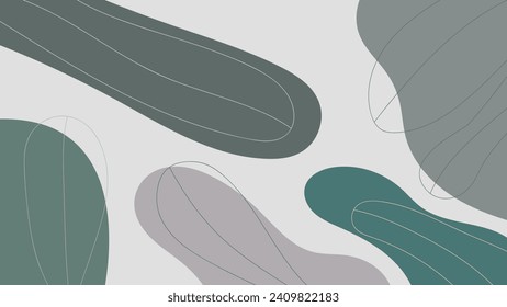 ABSTRACT BACKGROUND WITH HAND DRAWN SHAPES AND LINES PASTEL FLAT COLOR VECTOR DESIGN TEMPLATE FOR WALLPAPER, COVER DESIGN, HOMEPAGE DESIGN
