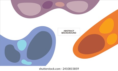 ABSTRACT BACKGROUND WITH HAND DRAWN SHAPES PASTEL FLAT COLOR VECTOR DESIGN TEMPLATE FOR WALLPAPER, COVER DESIGN, HOMEPAGE DESIGN