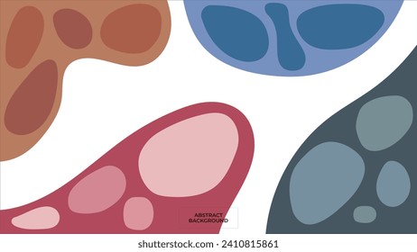 ANTECEDENTES ABSTRACTOS CON FORMAS DE DIBUJO A MANO PLANTILLA DE DISEÑO DE VECTOR DE COLOR PLANO PASTEL PARA PAPEL DE PARED, DISEÑO DE CUBIERTA, DISEÑO DE PÁGINAS