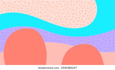 FONDO Abstractas CON FORMAS DIBUJADAS A MANO PLANTILLA DE DISEÑO DE VECTOR DE COLOR PLANO PASTEL PARA FONDO DE PANTALLA, DISEÑO DE CUBIERTA, DISEÑO DE PÁGINA DE INICIO