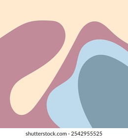 ABSTRACT BACKGROUND WITH HAND DRAWN SHAPES COLORFUL FLAT DESIGN VECTOR TEMPLATE FOR WALLPAPER, COVER DESIGN