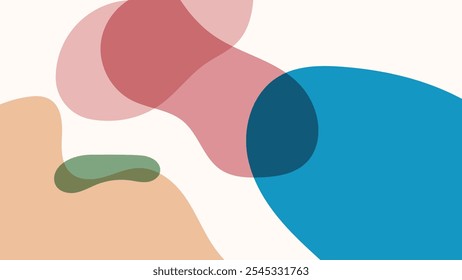 FONDO Abstractas CON FORMAS DIBUJADAS A MANO PLANTILLA DE DISEÑO DE VECTOR DE COLOR PASTEL PARA FONDO DE PANTALLA, DISEÑO DE CUBIERTA, DISEÑO DE PÁGINA DE INICIO