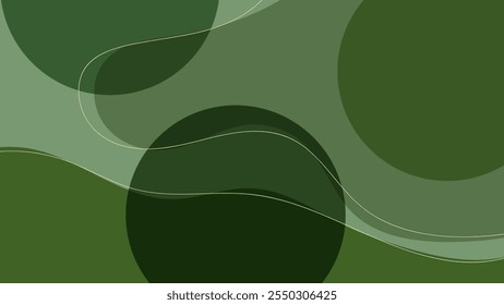 ABSTRACT BACKGROUND WITH HAND DRAWN SHAPES GREEN COLORFUL FLAT PASTEL DESIGN VECTOR TEMPLATE FOR WALLPAPER, COVER DESIGN