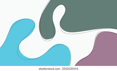 FONDO Abstractas CON FORMAS DIBUJADAS A MANO PLANTILLA DE VECTOR DE DISEÑO PLANO COLORIDO PARA FONDO DE PANTALLA, DISEÑO DE CUBIERTA