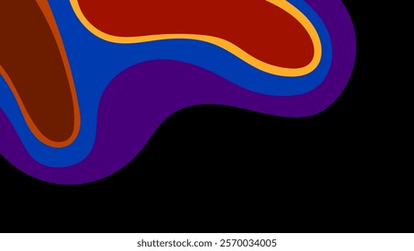 ABSTRACT BACKGROUND WITH HAND DRAWN SHAPES COLORFUL FLAT DESIGN VECTOR TEMPLATE FOR WALLPAPER, COVER DESIGN