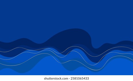 ABSTRACT BACKGROUND WITH HAND DRAWN SHAPES BLUE COLORFUL FLAT DESIGN VECTOR TEMPLATE FOR WALLPAPER, COVER DESIGN - Powered by Shutterstock - Get 15% off with code: PIKWIZARD15