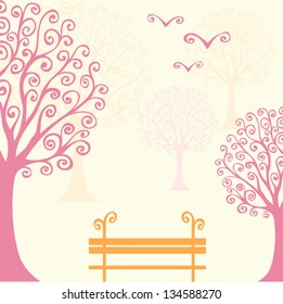 abstract background with hand drawn swirl elements eps8