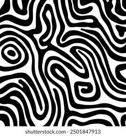 Abstract background with a hand drawn swirly lines design